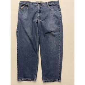 VTG Paco Jeans 48 x‎ 32 Medium Wash 100% Cotton Italian Flag Patch Denim Jeans